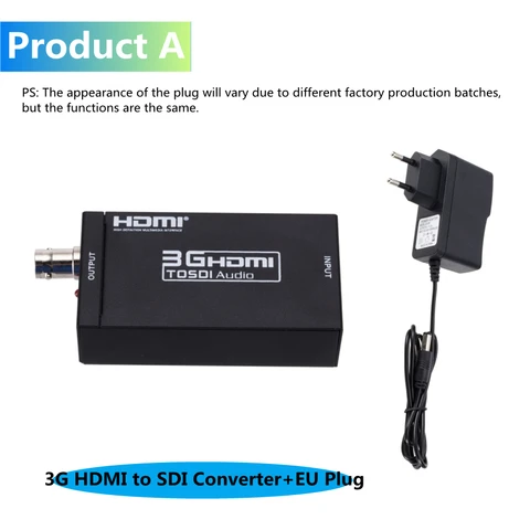 3G HDMI-compatible to SDI Converter SDI Adapter Audio HD-SDI/3G-SDI Adapter BNC 1080P DAC Converter for Monitor HDTV