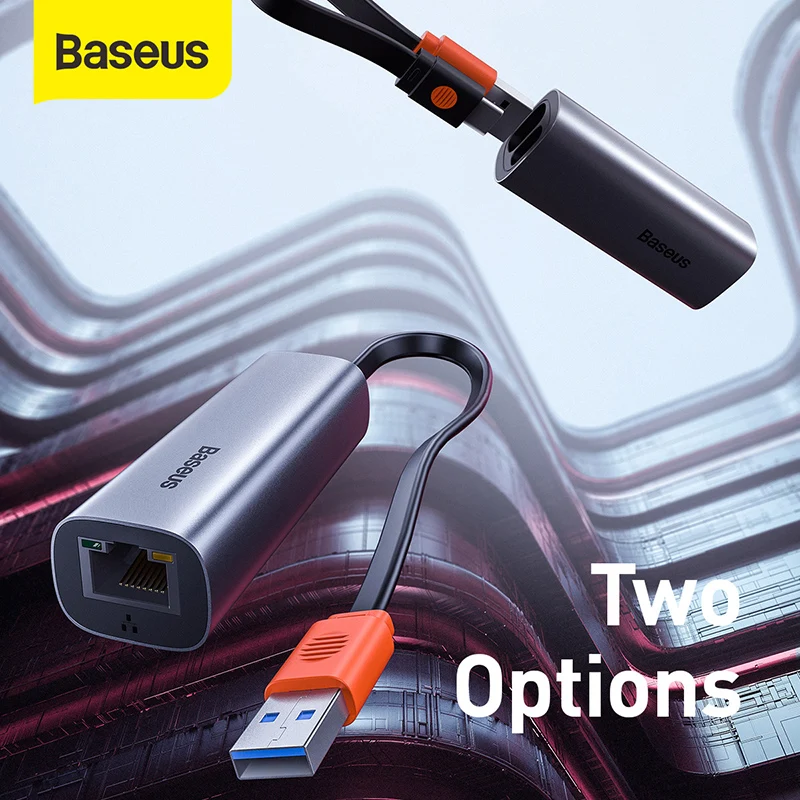 Adaptador Hub Usb A & Usb C Gigabit Rj45 Baseus Utory Adaptador Hub Usb A & Usb C Gigabit Rj45 Baseus Utory