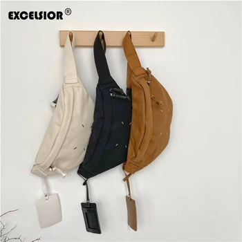 

EXCELSIOR 2020 New Fanny Pack Waist Bags Corduroy Belt Chest Bag Sport Casual Women's Messenger Canvas Chest pochete homem