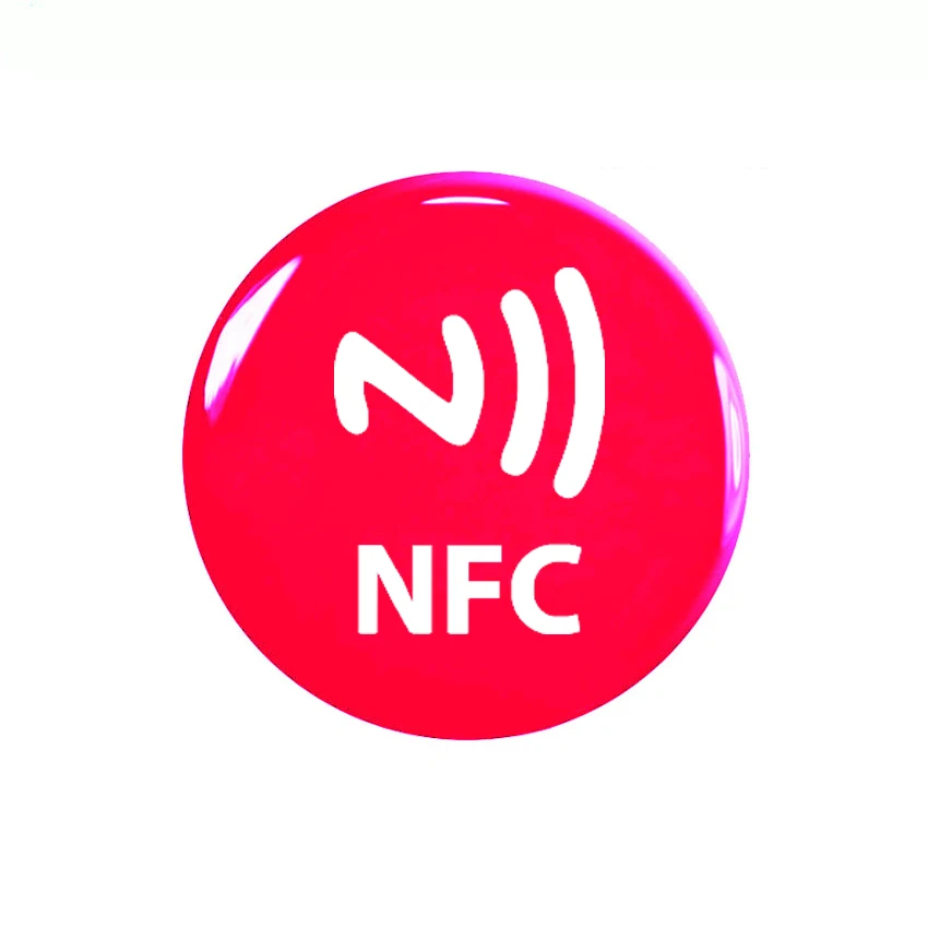 Black Anti Metal NFC Ntag216 Epoxy Sticker Social Share 2