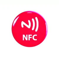 Black Anti Metal NFC Ntag216 Epoxy Sticker Social Share 2