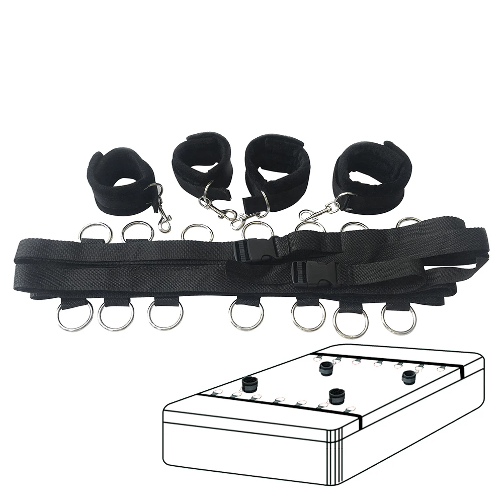 Взрослые Эротические игрушечные наручники и манжеты на щиколотке БДСМ бондаж