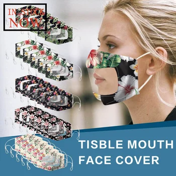 

5PC Protection Clear Window Visible Expression For The Deaf And Hard Of Hearing face shield Masque Face Mask Mascarillas