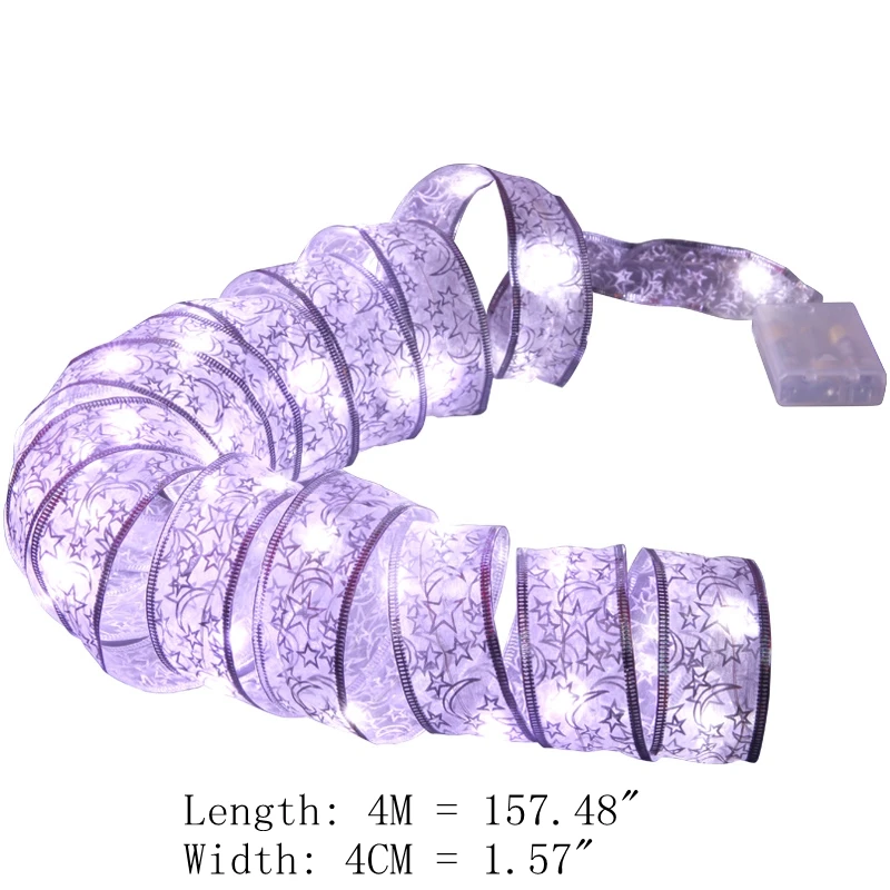 4M Bow-knot Light String Outdoor LED String Lights Holiday Lighting Fairy Garland for Christmas Tree Wedding Party Decoration