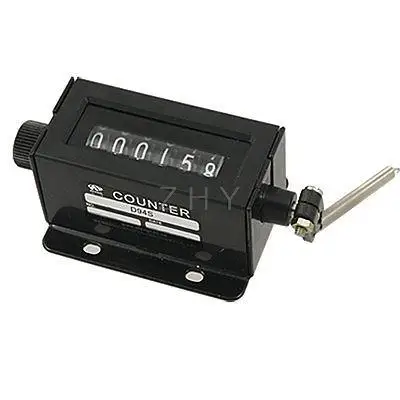 

Blk Rotatable Knob Rod Industrial 6 Digit Pull Counter