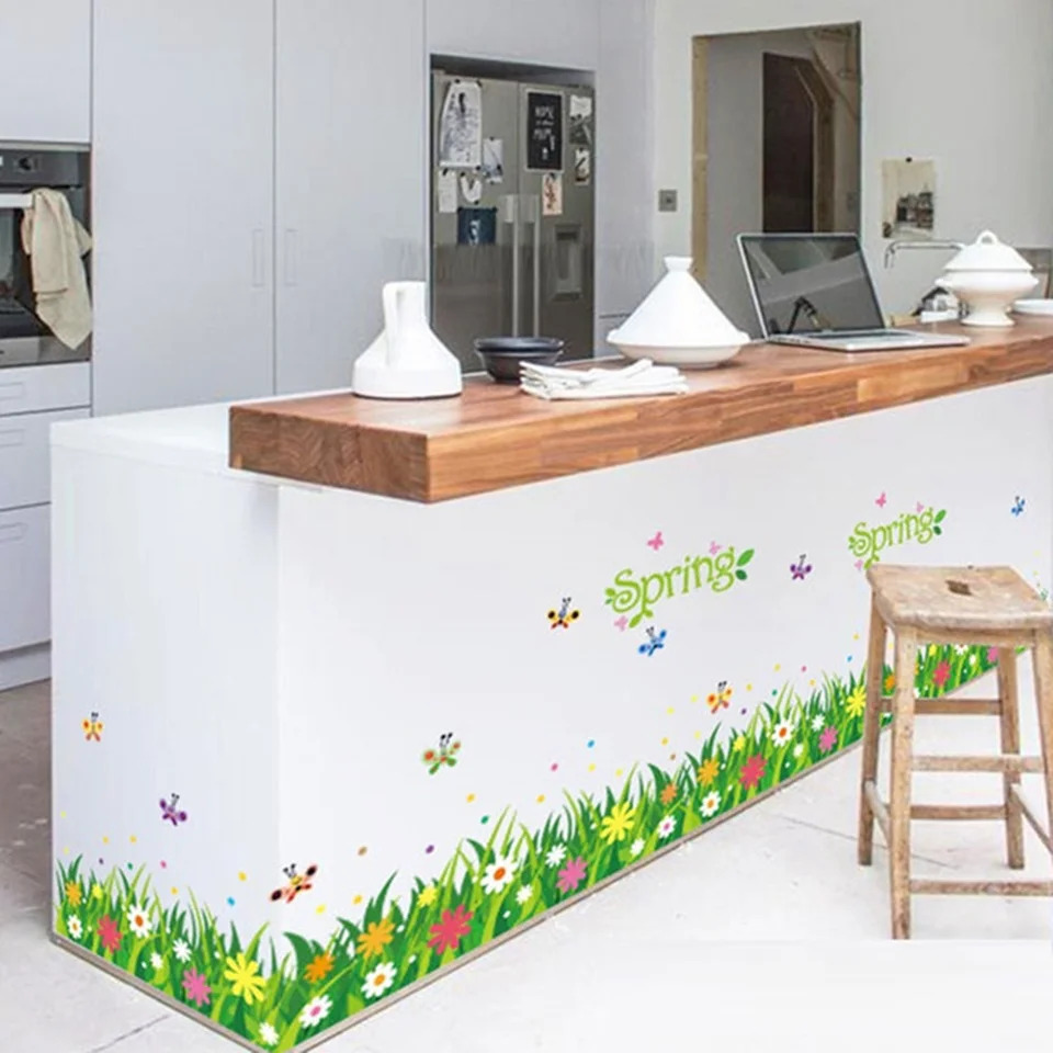 Removable Flower Wall Corner Stickers - Peel And Stick 3D Floral Wall Decals For Kids Room, Nursery, Living Room - View #12