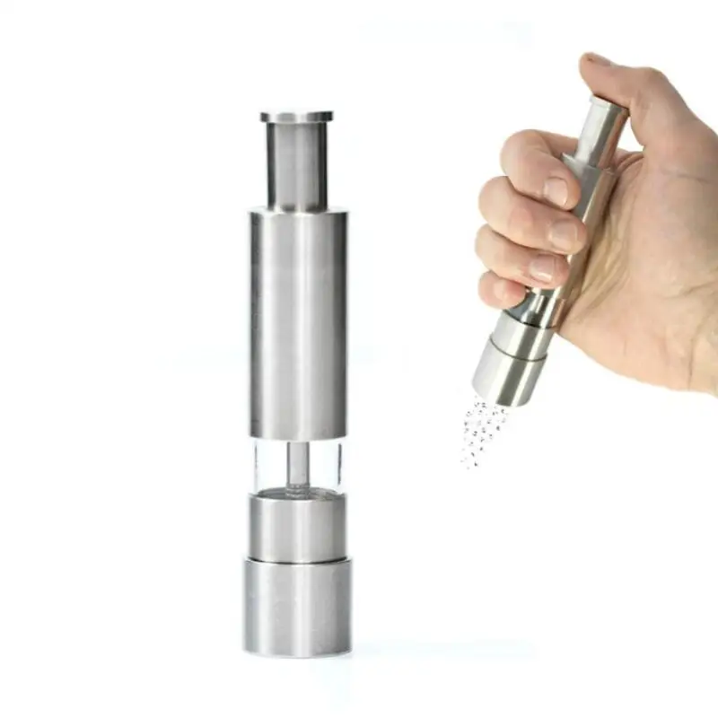 Home Kitchen Portable Manual Stainless Steel Pepper Grinder Muller Seasoning Grinding Milling Machine LX8339