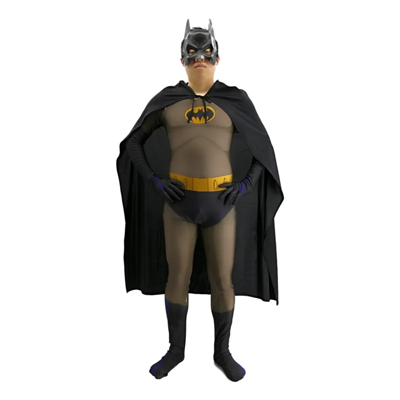 Костюм Бэтмена, Косплей Маска Костюм с жакетом Темный рыцарь Брюс Уэйн костюм супергероя на Хэллоуин зентай боди комбинезон для взрослых - Цвет: Batman C