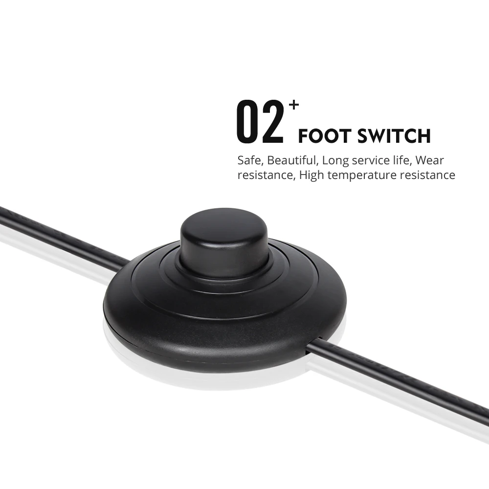 5/PC Power Cord 1.8 meters Extension cord with Foot switch AC power American Standard 2 core For floor lamps desk lamp