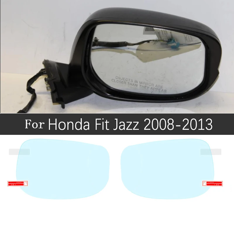 2pcs Full Coverage Для Honda Fit Jazz 2008~ полное покрытие противотуманная пленка заднего вида аксессуары для зеркал наклейки челнок GE6 GK5 2009 2010 - Название цвета: 2pcs Full Coverage