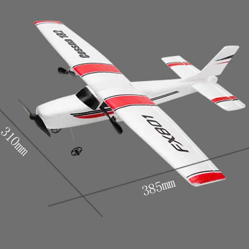 DIY RC Plane Toy EPP Craft Foam Electric Outdoor Remote Control Glider FX-801 Remote Control Airplane DIY Fixed Wing Aircraft