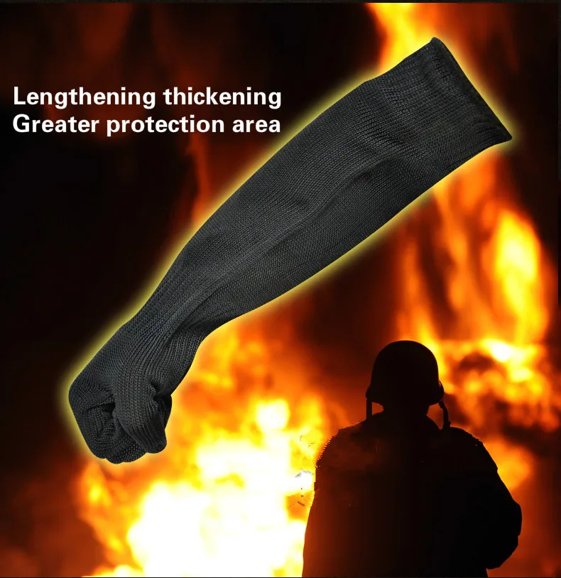 

Anti-cutting gloves 5 level anti-mechanical cutting arm guards gardening slaughter cutting and handling protective gloves