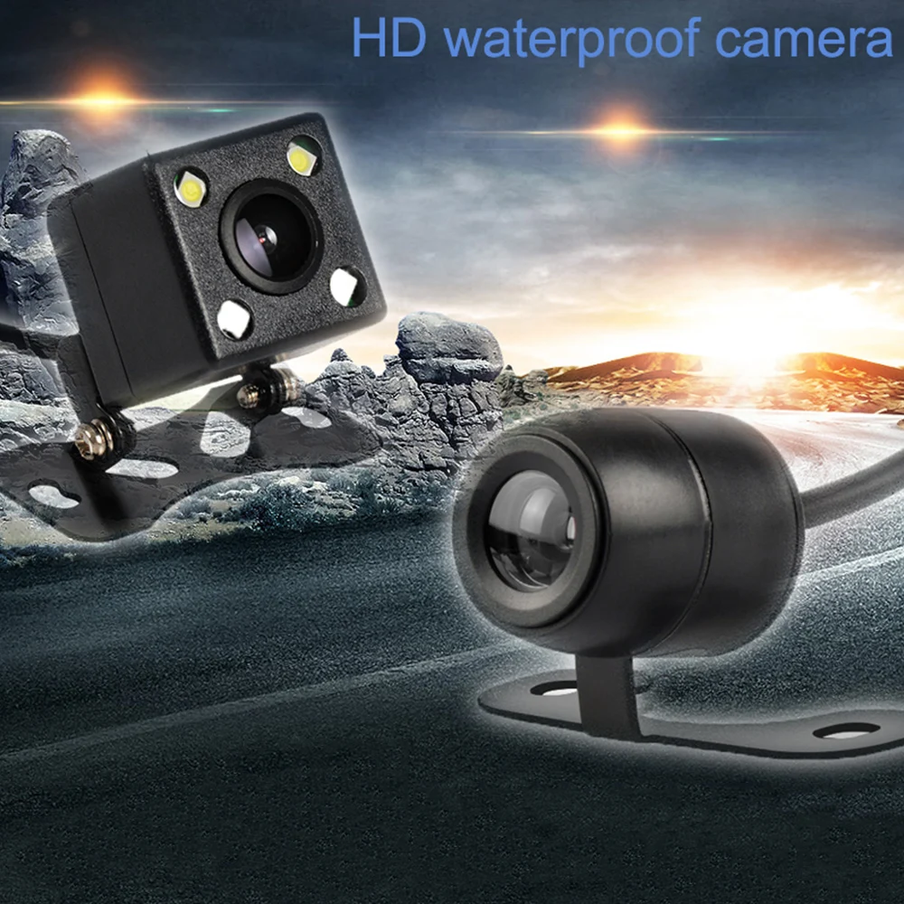 4 светодиодных ламп обратный Камера Ночное видение HD CDD заднего вида камера