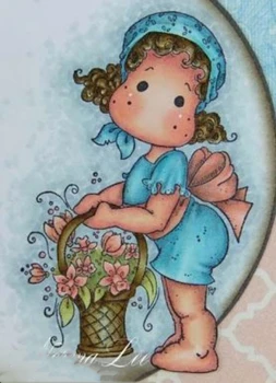 

Magnolia girl Stamp Scrapbooking New Alphabet Stamp Embossing Craft Silicone Transparent Stampstampons