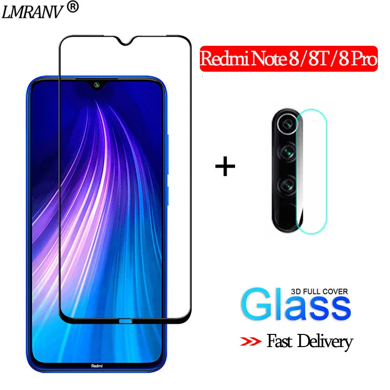 2-in-1GlassLensGlass 2-в-1 película,защитное стекло, бронь стекло для редми нот 8 про стекло Redmi 8 Pro Note 8T Экран протектор Note 8T объектив cтекло на редми нот 8т Стикеры cтекло ксиоми ноут 8 т nfc redmi note8 t xiaomi - Цвет: 2-in-1GlassLensGlass