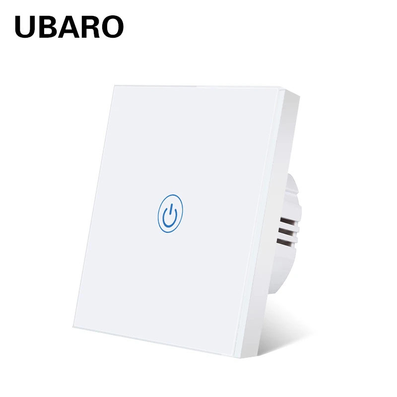 UBARO EU/UK AC100 240V настенный сенсорный светильник ель света из золотого хрустального стекла блок питания 1