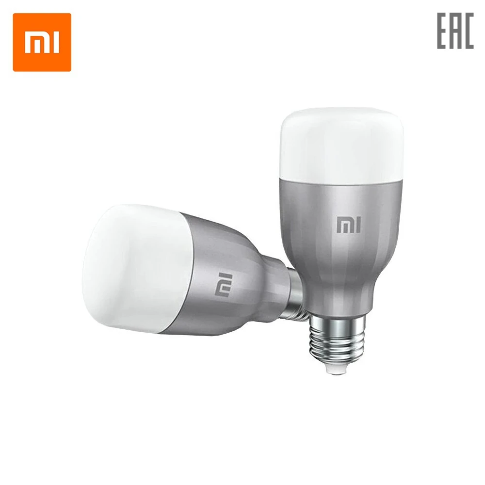 Лампа XIAOMI Mi LED Smart Bulb White and Color 2 Pack|Светодиодные панели| |
