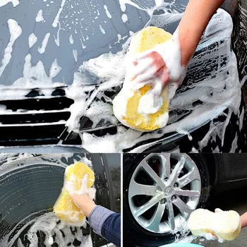 

Tool 8 Word Shape Stains Remove Anti-wear Vacuum Compressed High Density Car Use Polishing Soft Cleaning Sponge Large Reusable