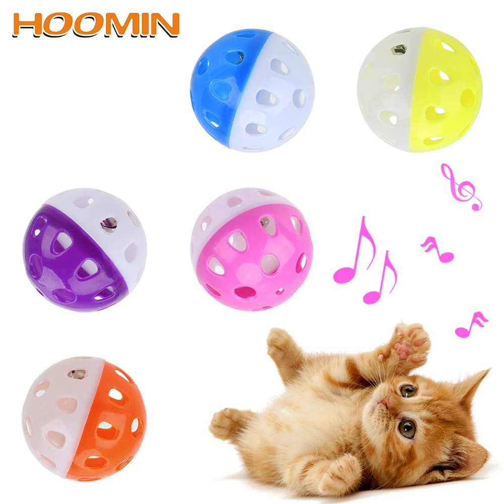 HOOMIN игра Жевательная погремушка царапина кошка Обучающие игрушки с кольцом колокольчика пластиковый шар Интерактивная пластиковая игрушка котенок мяч питомец кошка поставка