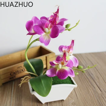 

Artificial Butterfly Orchid Mini Bonsai Set Floral Phalaenopsis Creative Flower Fashion Decoration Simulation Plant Pot