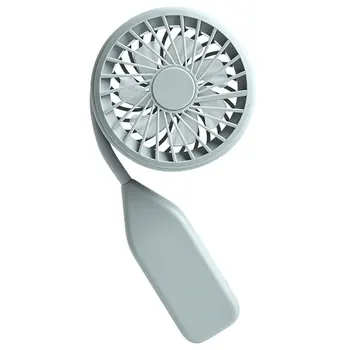 

USB Rechargeable Single Head Handheld Fan Lazy Hanging Neck Fan Desktop Fan Winding Fan Mini Portable Fan