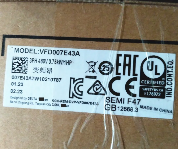 VFD-E инвертор привод двигателя переменного тока новый VFD004E43A VFD007E43A | Электроника