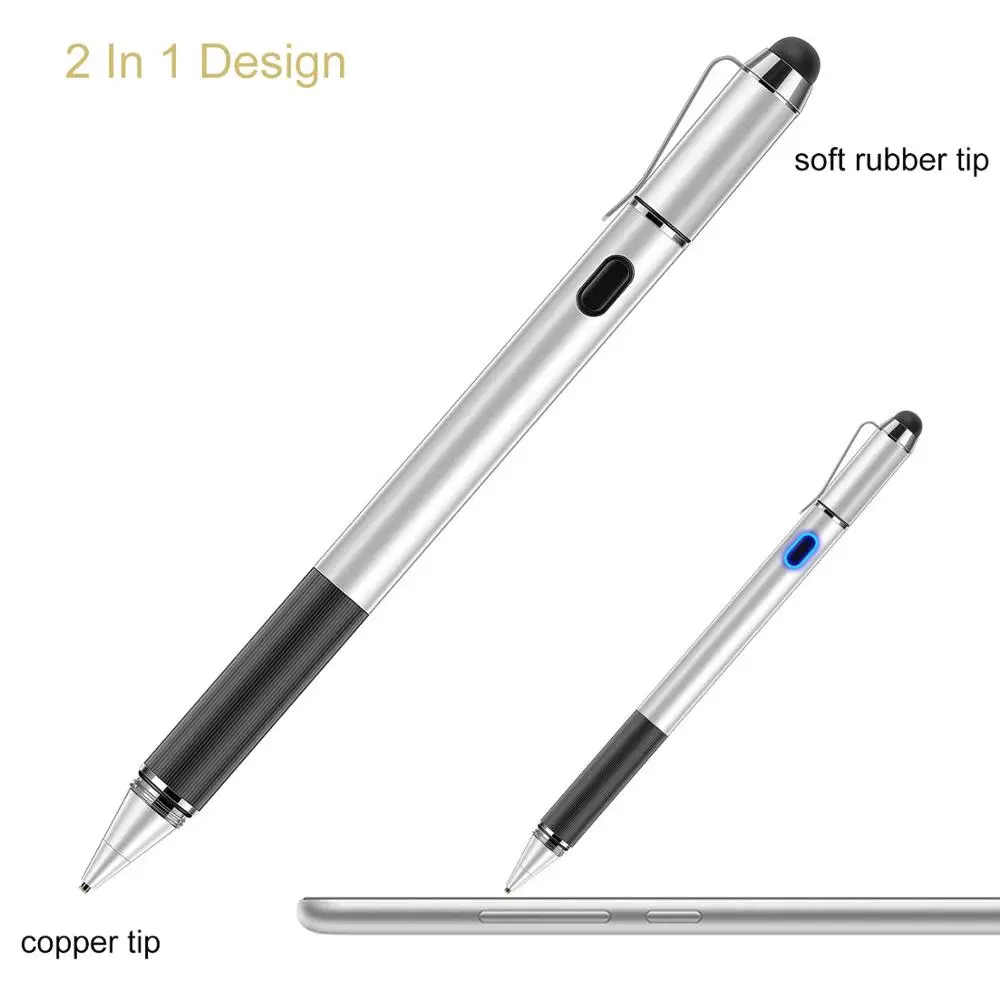 2 in 1 Capacitive Stylus Pen High Sensitivity /& Precision for pad Mobile