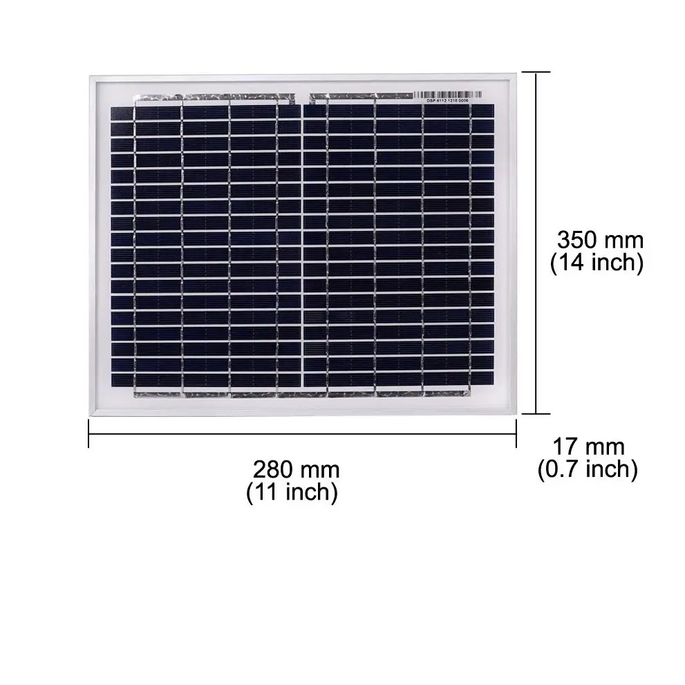 Dokio 10 Вт Фотоэлектрические Панели солнечные + 10A 12V/24V блок управления установкой