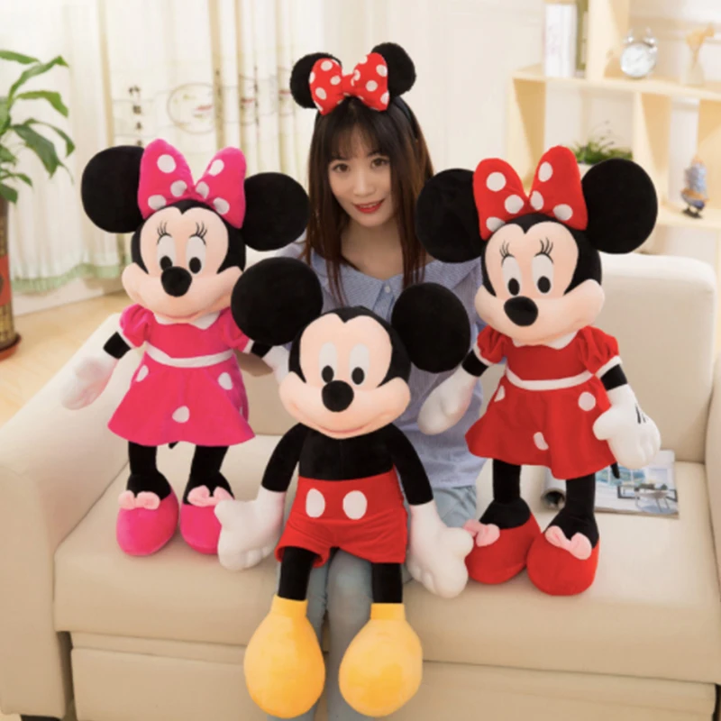 Buena Compra Muñecos de peluche de Mickey Mouse y Minnie para niños, de animales de juguetes de peluche 10/30/40/50cm 0BJYGbwwJ