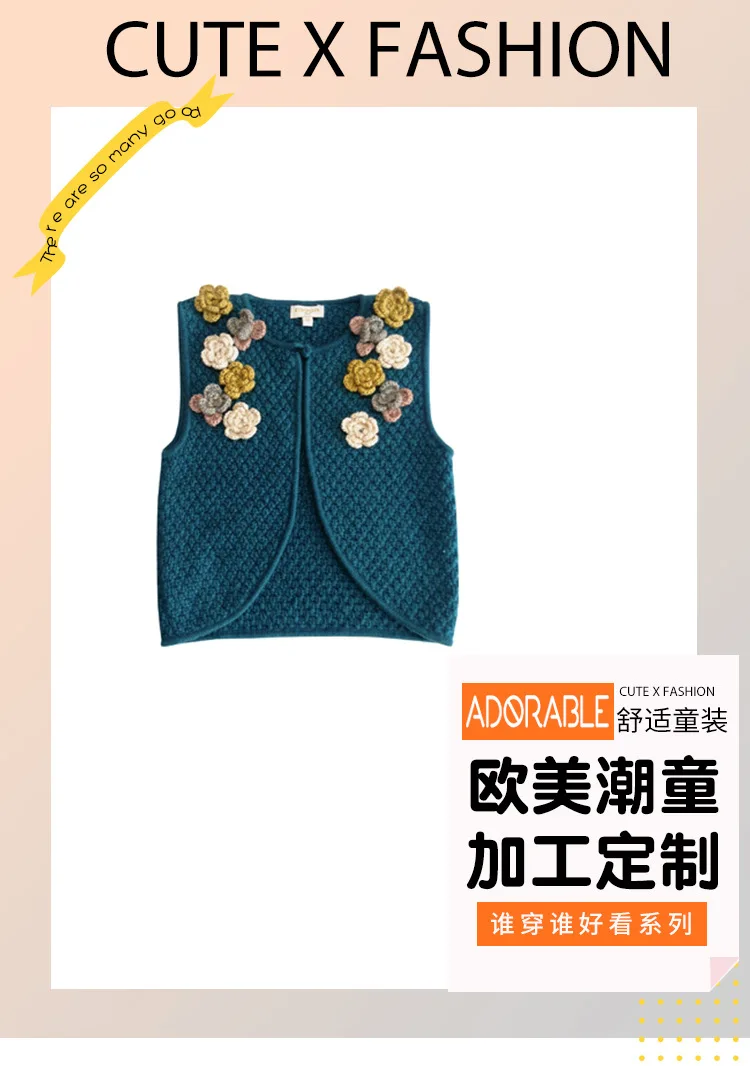 Одежда для девочек; жилет ручной работы для девочек; свитера; blusas mujer de moda; жилет для девочек; одежда для маленьких девочек
