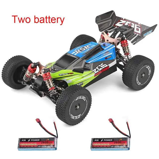 Wltoys 144001 1/14 2.4G 4WD High Speed Racing RC Car Vehicle Models 60km/h Two Battery 7.4V 2600mAh Drift Off Road Vehicle