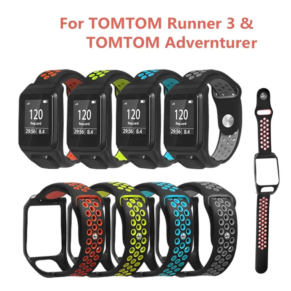 Силиконовые Ремешки для наручных часов сменные ремешки TomTom 2 го 3 поколения серии