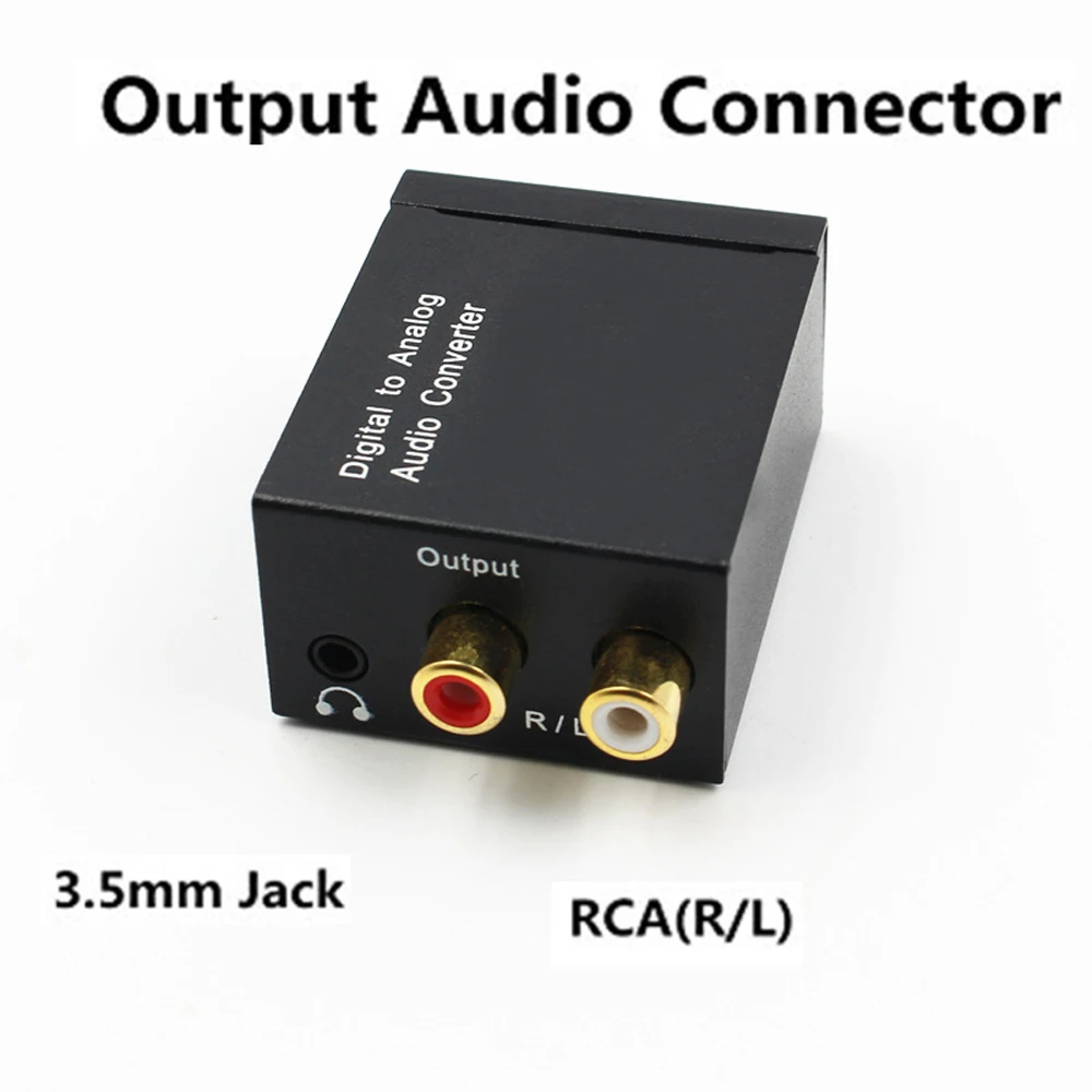 Портативный 3,5 мм разъем коаксиальный Оптический волокно цифро-аналоговый аудио AUX RCA L/R конвертер SPDIF цифровой аудио декодер усилитель