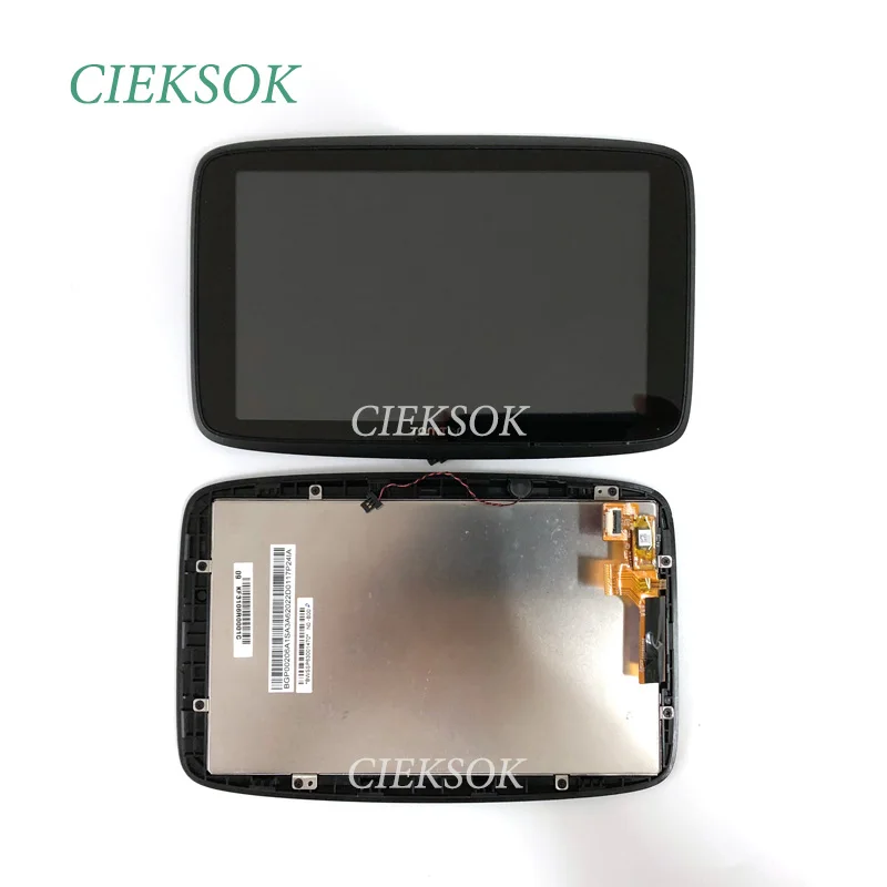 ЖК-экран с сенсорным дигитайзером и рамкой для TOMTOM GO 620 lcd N0-B00 измеритель скорости велосипеда gps Ремонт экрана