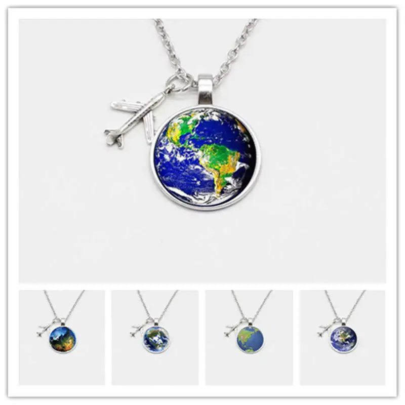2019 новая карта мира брелок для путешествий Дискавери стеклянный кулон ожерелье