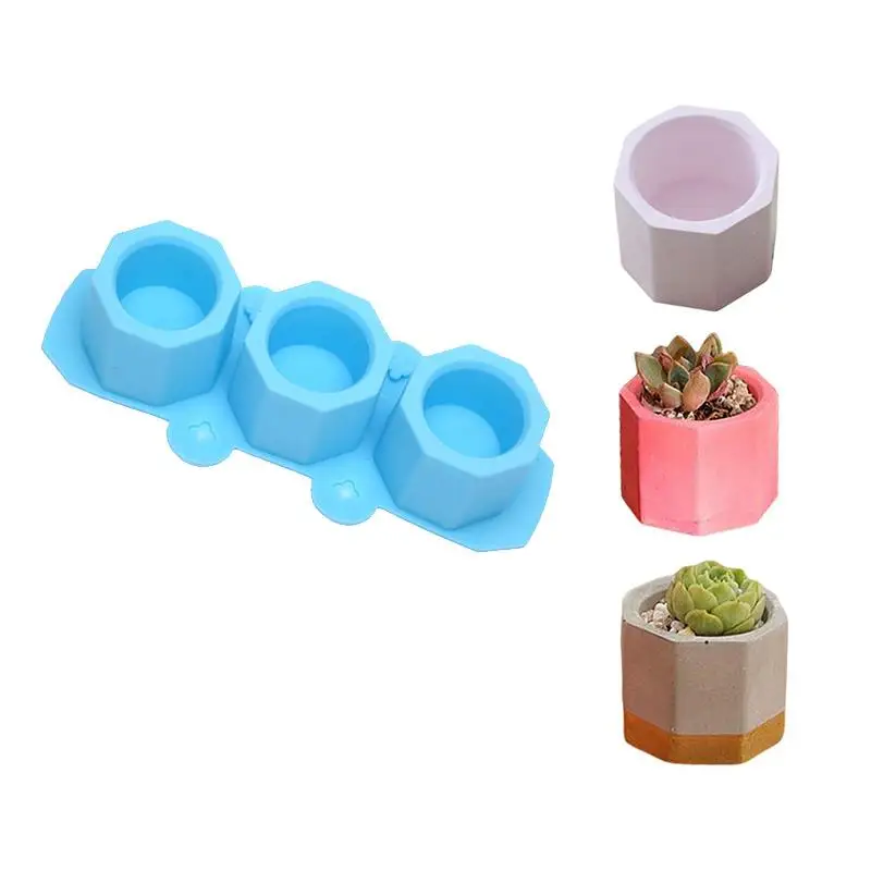 3 даже цветочный горшок Силиконовые формы в горшке ароматный ручной работы DIY