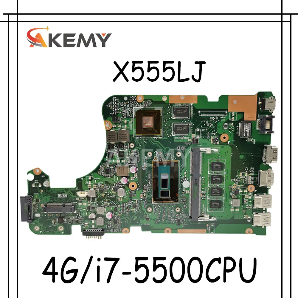 X555LJ LVDS MAIN_BD_4G/i7-5500CPU/AS GT920M/2G mainboard REV3.6 For Asus LB X555LF X555LD X555L VM590L laptop motherboard | Компьютеры и