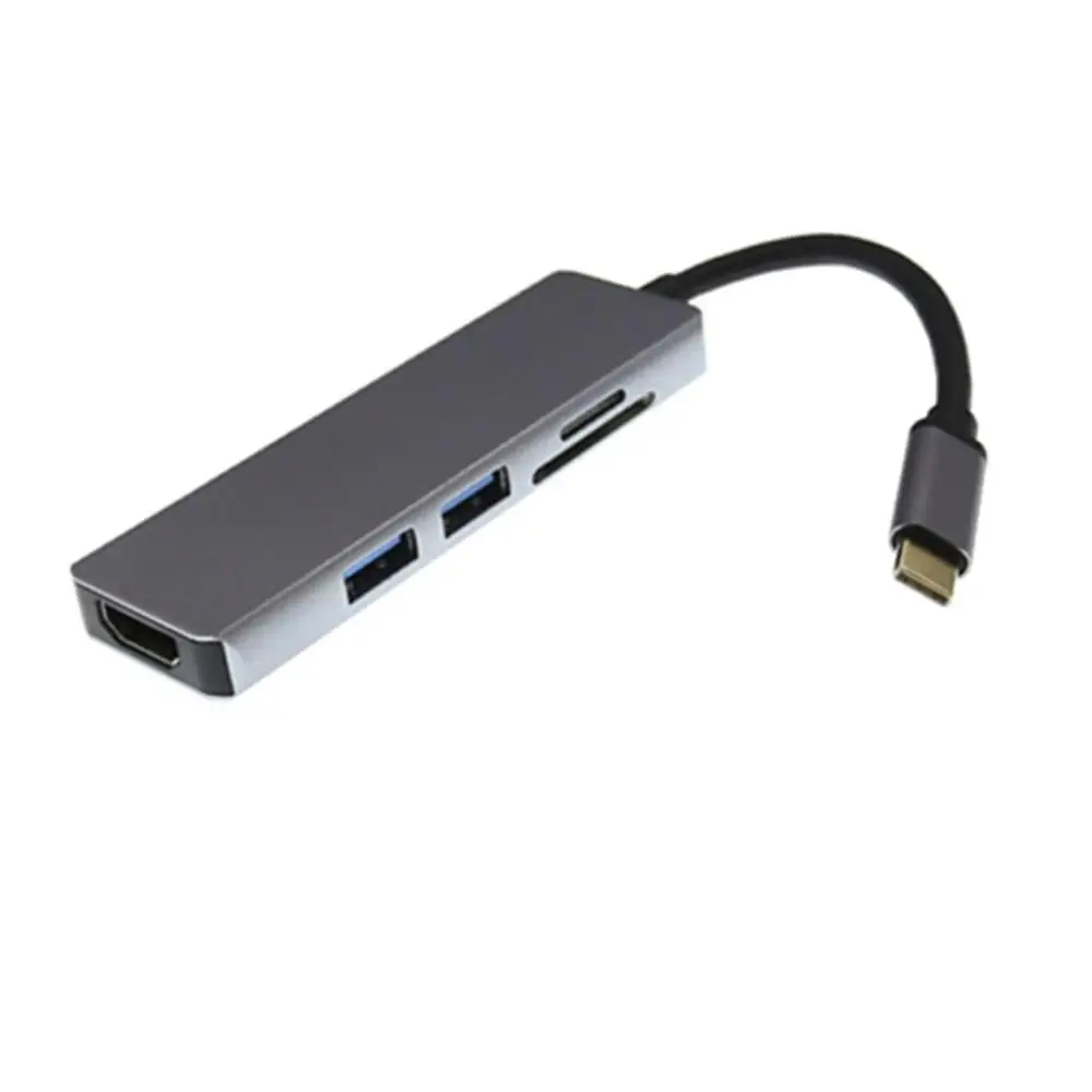 Тонкий USB C концентратор тип C к HDMI 4K UHD адаптер Micro S D кардридер кабель TF адаптер сплиттер для Macbook Pro