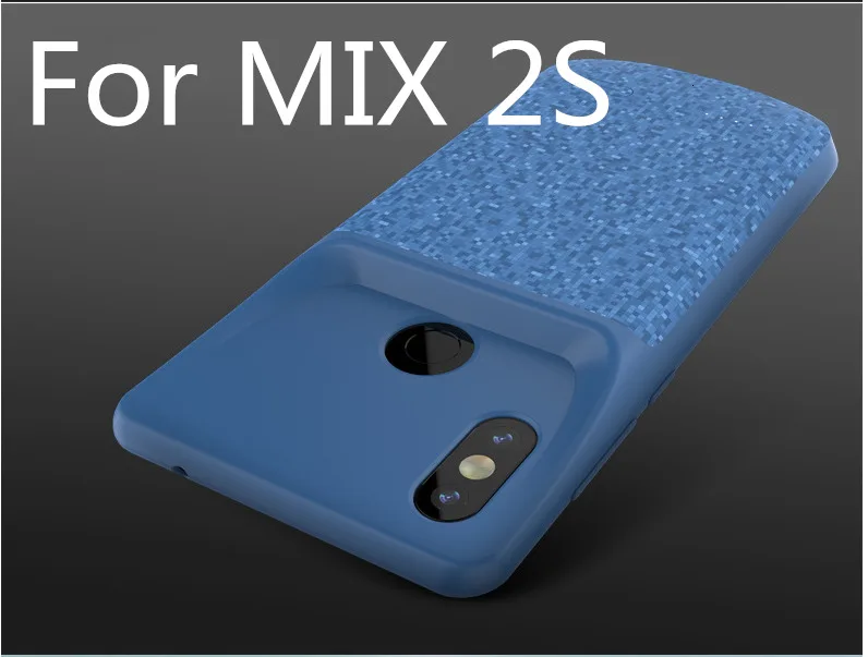 For Xiaomi Mix 2 Battery Charger Case for Xiaomi Mi 8 9 SE Mix 2 2s 6 6XBackup Power Bank 5500mah External Charger Cover Case - Цвет: Blue For Mi Mix 2S