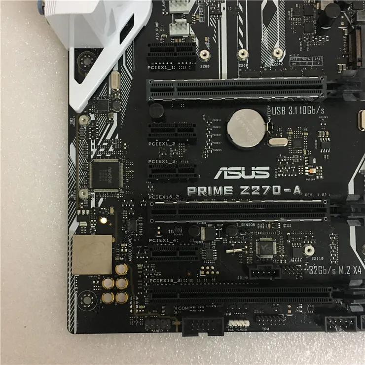 Оригинальная материнская плата для ASUS PRIME Z270-A DDR4 LGA 1151 64GB USB2.0 USB3.0 USB3.1 DVI HDMI Z270 настольная материнская плата