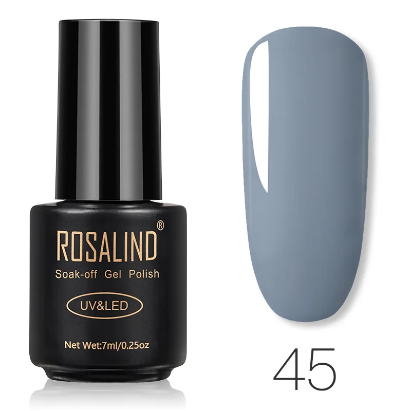 45 ROSALIND Гель-лак для ногтей Лидер продаж 58 цветов долговечный лак для ногтей гель-лаки нужна лампа основа верхнее покрытие для дизайна ногтей - Цвет: 45