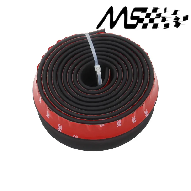 Universal TPVC Front Bumper Lip Skirt Protector Multideflector Front Bumper Strip Car Scratch Proof