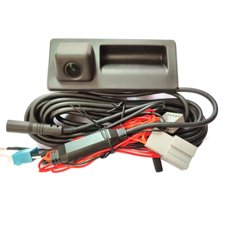 For Audi S5 S3 Q3 Q5 2012~ Original Car Screen Dynamic Trajectory Upgrade Reverse Image Parking Rear Camera Trunk Handle