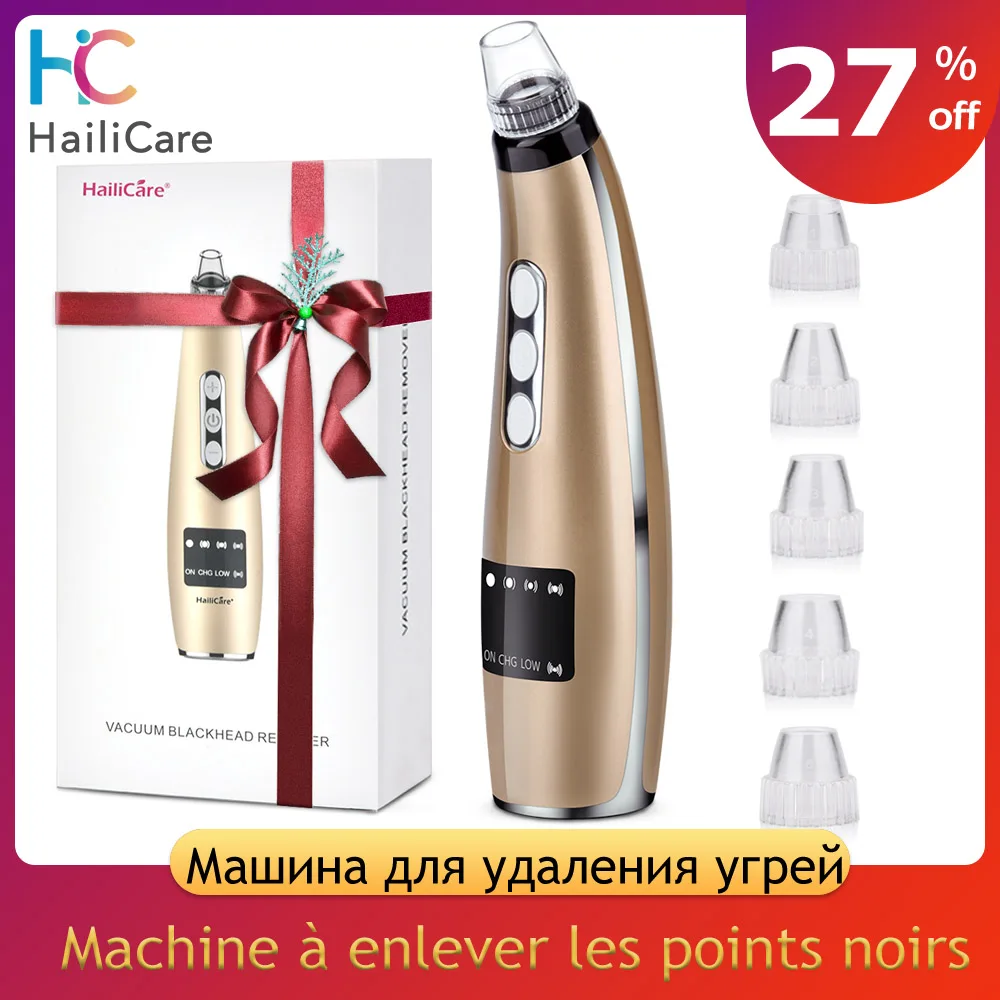 5 Suction Power Vacuum Blackhead Remover Pore Cleaner Acne Extractor Tool LCD Display Face Exfoliating Machine 1