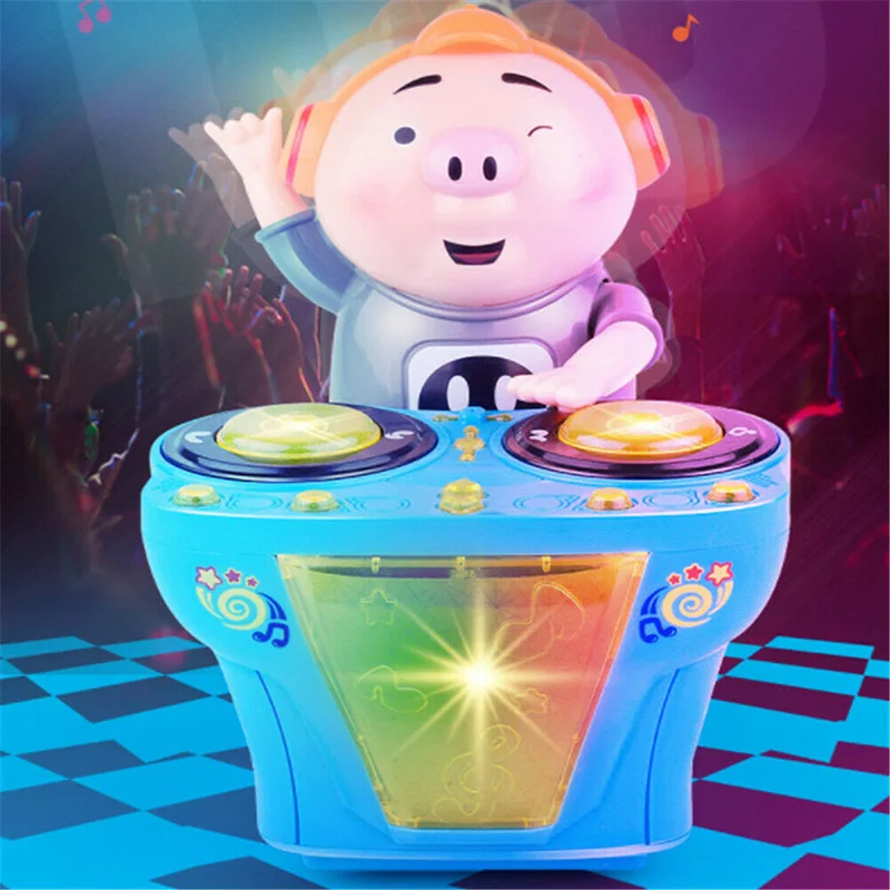 High Quality Kids Music Toy Electric DJ Pig Amusing Music Pig Gift for Children