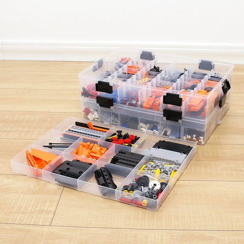 Motamec Para Caja De Almacenamiento De Lego Compartimiento De Pared Modular Cubo de inclinación contenedores-medio 3x2 