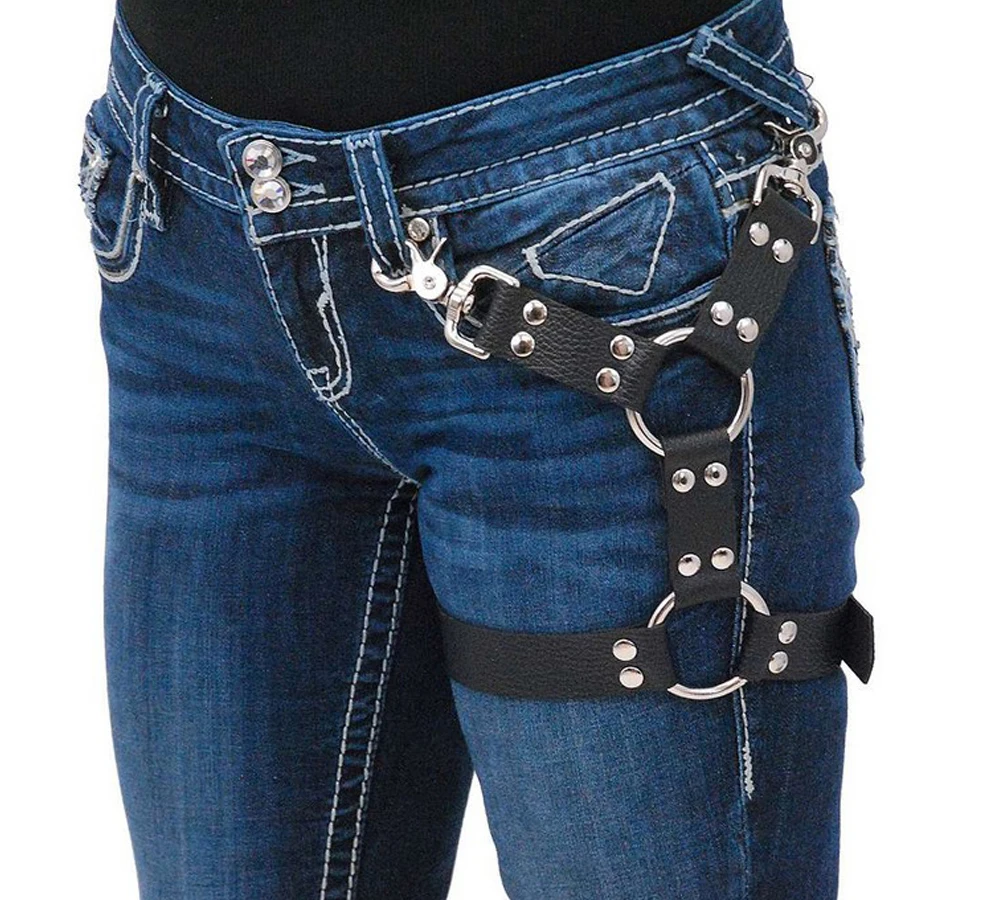 

Faux Leather Garters Harajuku Body Bondage Unisex Lingerie Belts Sexy Harness Suspender Belt Women Erotic Harness Lovely Xun