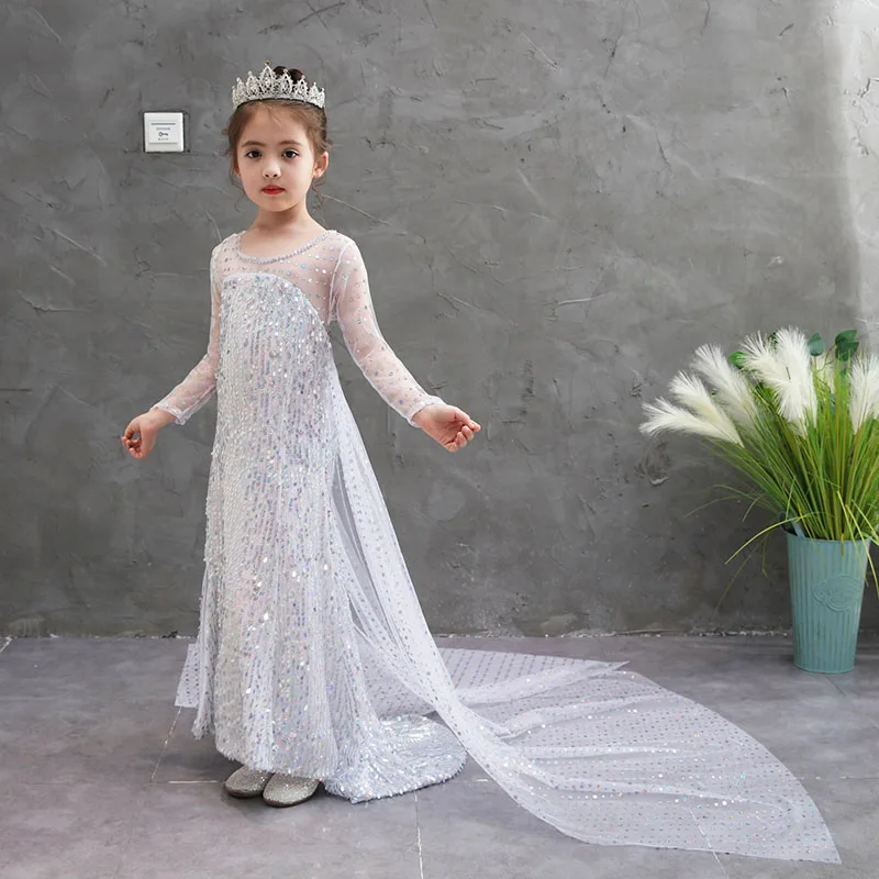 Girls Elsa dress E02-3