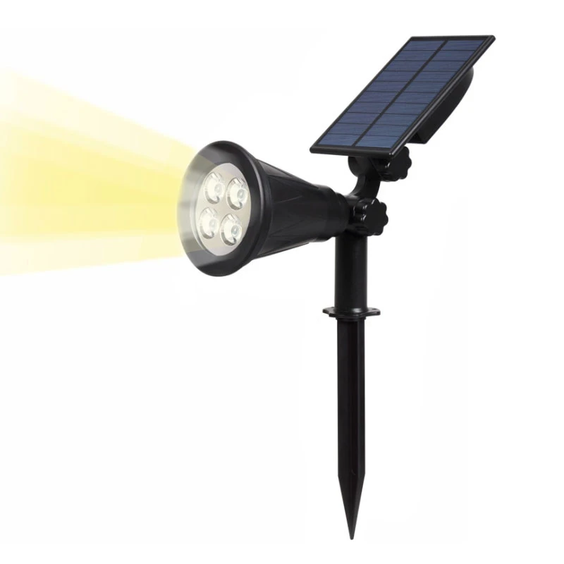 Binval 4LED солнечная лужайка лампа прожекторы огни регулируемый водонепроницаемый