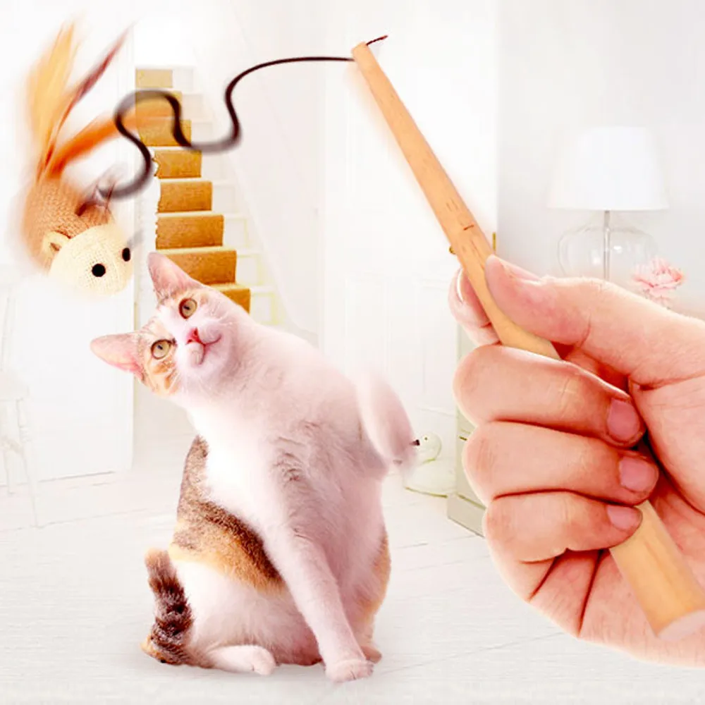 Котенок кошка игрушка для домашних животных Chaser горячая Распродажа котенок кошка игрушка для домашних животных Chaser палочка мышь рыбный шар интерактивная игра забавные игрушки для дропшиппинг* 5